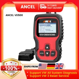ANCEL VD500 OBD2 Scanner Diagnostic Tool for VW Audi Skoda Seat Diagnostic Check Engine Light EPB ABS SRS Code Reader Throttle