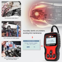 ANCEL VD500 OBD2 Scanner Diagnostic Tool for VW Audi Skoda Seat Diagnostic Check Engine Light EPB ABS SRS Code Reader Throttle