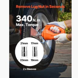 SucceBuy Electric Car Jack, 5T Electric Scissor Jack with Built-In Inflator 12V Tire Changer with LED Light for Sedan SUV Truck