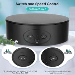 Turntable Electric 13CM Mini Turntable Turntable 360° Turntable for Photography USB Operating Automatic Turntable of Jewelry