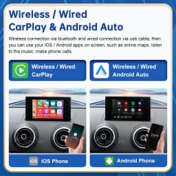 Road Top Wireless Android Auto For Audi Car A3 S3 Q2 B9 2013-2018 Carplay Interface Mirror Link Air Play