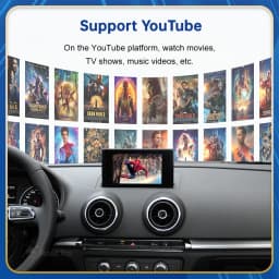 Road Top Wireless Android Auto For Audi Car A3 S3 Q2 B9 2013-2018 Carplay Interface Mirror Link Air Play