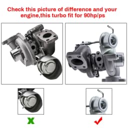 Turbocharger for Citroen C3 C4 FORD FOCUS C-MAX 1.6HDI 4917307504 balanced Turbo
