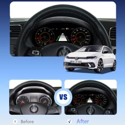 Prelingcar 12.3 inch Lcd Digital Cluster Dashboard For VW T5.1 T5.2 2010-15 Years Android Player Navigation Radio Paneel Cockpit