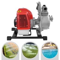 1.25KW Portable Water Transfer Pump, 8500RPM, 2-Stroke 43CC Irrigation Pump for Farms