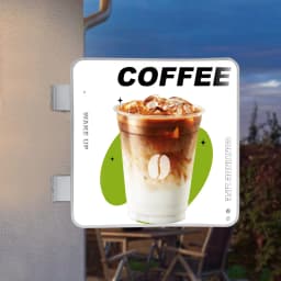 60*60*14cm 220V 16W LED Light Box Double Sided Square Waterproof 1600LM LED Light Box for Nail Salons Cafes Restaurants White