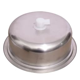 HWHONGRV Stainless Steel RV Round Kitchen Sink - 1 Bowl 365 X 365mm with PP Cutting Board Included - Durable and Easy to Clean