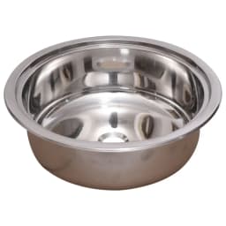 HWHONGRV Stainless Steel RV Round Kitchen Sink - 1 Bowl 365 X 365mm with PP Cutting Board Included - Durable and Easy to Clean