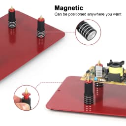 NEWACALOX Magnetic Soldering Third Hand PCB Holder Heat Gun Stand Heavy Duty Welding Workstation Large Base Soldering Station