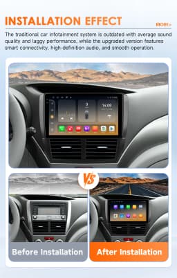 Hizpo 2din Android Auto Radio for Subaru Forester 3 SH Impreza 2007-2013 Carplay 4G Car Multimedia GPS Autoradio AI Voice WIFI
