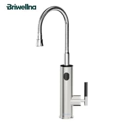 Briwellna Electric Faucet With Universal Spout Water Heater 220V Heating Tap Instant Water Heater Stainless Steel Faucet Geyser