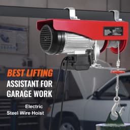 SucceBuy 2640Lbs Electric Hoist Winch 230V with 14ft Wired Remote Control 40ft Single Cable Lifting Height Lift Hoist for Garage
