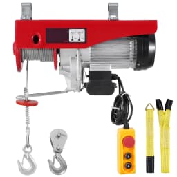 SucceBuy 2640Lbs Electric Hoist Winch 230V with 14ft Wired Remote Control 40ft Single Cable Lifting Height Lift Hoist for Garage