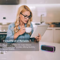 DOSS 20W Bluetooth Speaker Wireless 5.0 Powerful Stereo Sound Extra Bass Sound Box TWS Pairing IPX6 Waterproof Portable Speakers