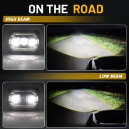 CO LIGHT 7X6 inch LED Headlights DRL Turn Signal Light DOT E9 Super Bright Hi-Lo Beam For Jeep Cherokee XJ Wrangler YJ Chevrolet