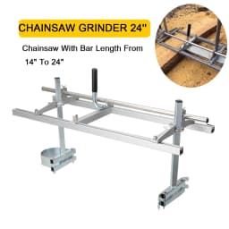 Chainsaw Mill Planking Milling 24 Inch Guide Bar Wood Lumber Cutting Portable Sawmill Aluminum Steel Chain Saw Mill