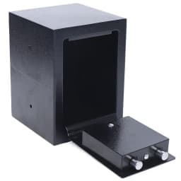 Professional and Durable Strong Iron Steel Key Operated Security Mini Safe Money Cash Safe Box For Home Office Jewelry Black