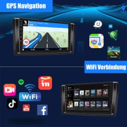 ESSGOO Android 14 9" Car Stereo Radio Carplay For Mercedes Benz ML/GL Class W164 X164 2005-2011 GPS Navi RDS Multimedia Player
