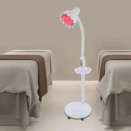 275W Heat Lamp w/Remote, Heat Light Therapy Bulb Muscle Pain Relief Therapeutic Lamp w/ Adjustable base and Timer