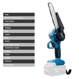 6inch Electric Chainsaw Rechargeable Small Wood Spliting Cordless Chain Saw One-handed Woodworking Tool for Garden Tools