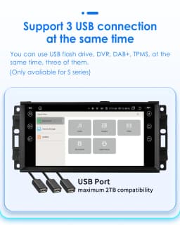 Hizpo 7" For Jeep Cherokee Compass Commander Wrangler 300C Dodge Caliber Liberty Android Auto Car Radio Multimedia GPS Carplay