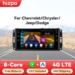 Hizpo 7" For Jeep Cherokee Compass Commander Wrangler 300C Dodge Caliber Liberty Android Auto Car Radio Multimedia GPS Carplay