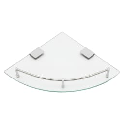 Bathroom Triangular Glass Shelf, Glass Shelf, Tempered Glass Corner Shelf Space-saving for a Kitchen, Balcony, Living Room