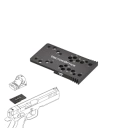 Vector Optics Universal Red Dot Sight Adapter Fit CZ Shadow 2,CZ 75 Shadow,CZ 75 SP-01 Fit All Frenzy MAG/MOJ/TEK/GIN Footprint