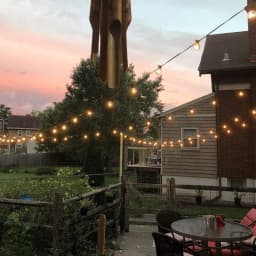 Festoon LED Globe String Fairy Light 17M 50Bulbs LED G40 Outdoor Christmas Party Garden Decor Garland Lamp Street Patio Backyard