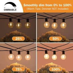 Festoon LED Globe String Fairy Light 17M 50Bulbs LED G40 Outdoor Christmas Party Garden Decor Garland Lamp Street Patio Backyard