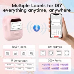 Marklife P50 Adhesive Sticker Printer Handheld Bluetooth Thermal Printer Label Maker Machine Inkless For IOS Android Phone