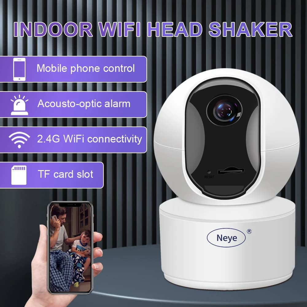 Smart Home Security Camera 8MP 4K Pan Tilt IP Camera 2 Million Pixel AI Automatic Tracking Night Vision Security CCTV Camera
