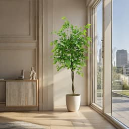 Artificial Ficus Tree 160/180cm Tall Fake Potted Ficus Tree With Planter Fake Ficus Tree For Foyer Porch Decor Home Office