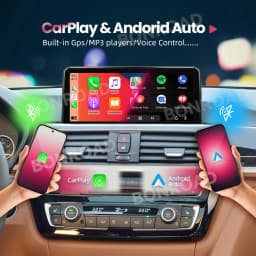 BONROAD Wireless Carplay Android Auto Radio Touch Screen For BMW 1 2 3 4 Series F20 F21 F22 F30 F31 F33 F34 F36 NBT System