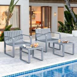 2-Piece Garden Furniture Set,Weatherproof Balcony Set Made of Polypropylene,Balcony Furniture Set,Patio Furniture,for Patio