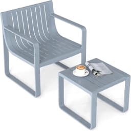 2-Piece Garden Furniture Set,Weatherproof Balcony Set Made of Polypropylene,Balcony Furniture Set,Patio Furniture,for Patio