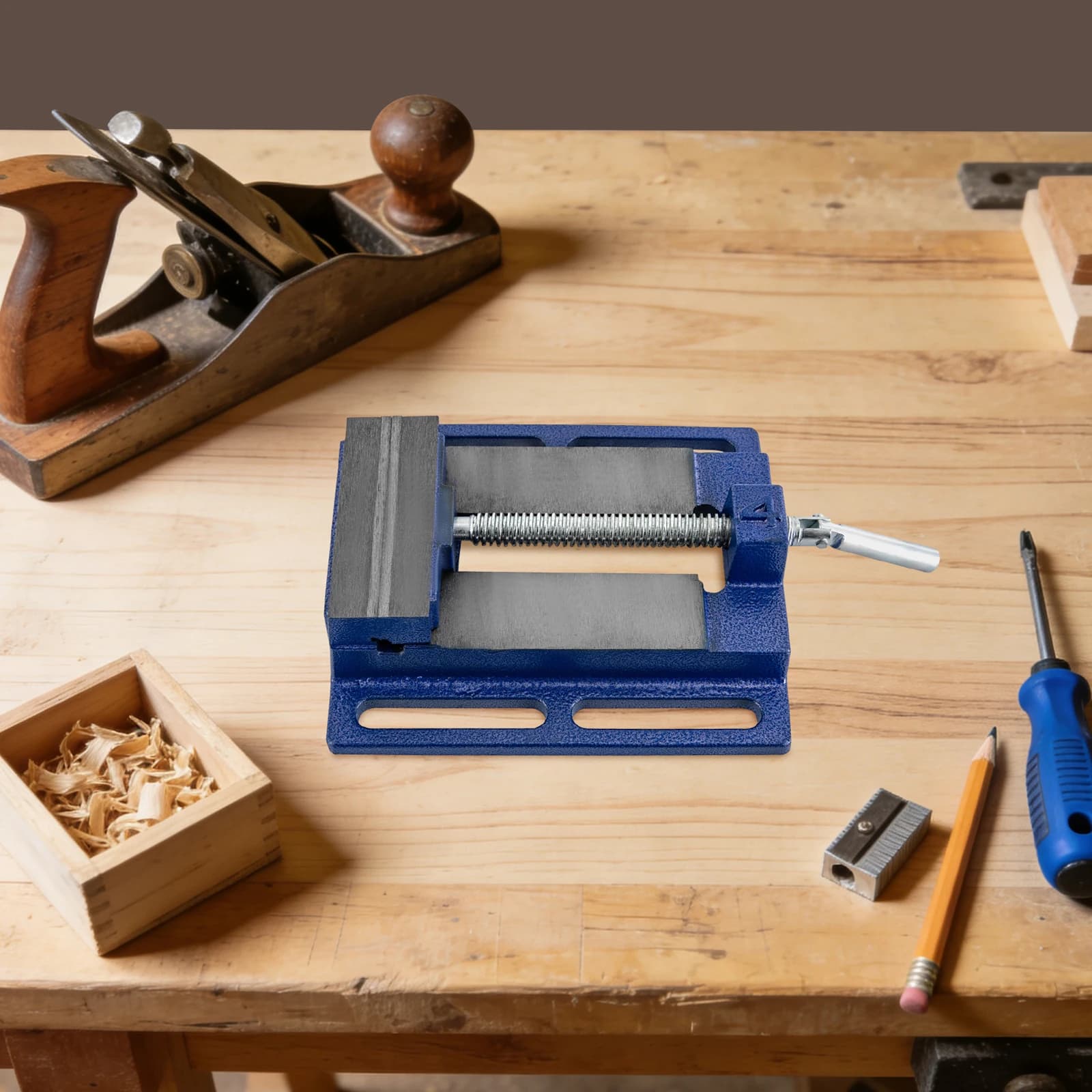 4" Drill Press Vice, Machine Vice, High Performance Table Clamp 100mm Clamp Hand Tools for Workshop Woodworking Drill Vice