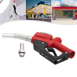 Red Aluminum Alloy AC-15A Fuel Gun 1-Inch Oil Gun Nozzle 1.5m Flow Range To Fill Diesel, Kerosene, And Gasoline For Factories