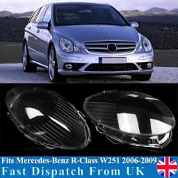 Left Right Headlight Lens Shell For Mercedes-Benz R-Class W251 R350 R500 Petrol MPV V251 2006 2007 2008 Headlamp Clear Lampshade