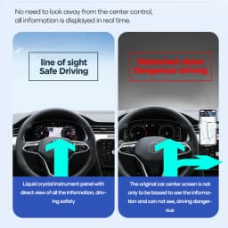 12.3‘’ Lcd Digital Dashboard Cluster For VW Seat Leon 2013-2018 Years Support HDMI Carplay Radio Instrument Panel