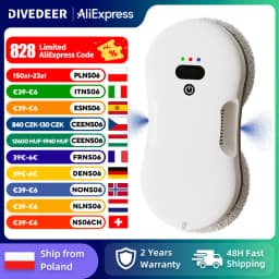 DIVEDEER Two-way spray window cleaner machine large suction Smart Automatic household high-rise glass window cleaner machine