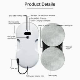 DIVEDEER Two-way spray window cleaner machine large suction Smart Automatic household high-rise glass window cleaner machine