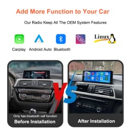 Bonroad 10.25 "Wireless Carplay Android Auto Linux Car Radio For BMW 1/2/3/4 Series F20 F21 F30 F31 F32 F33 F34 F36 NBT System