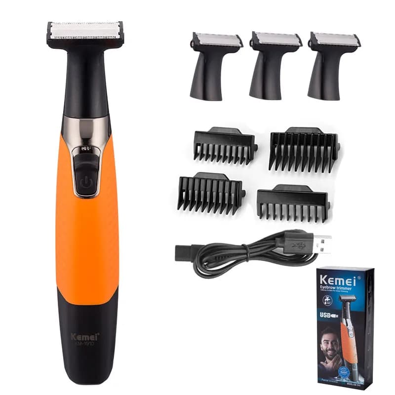 Kemei 1900 Rechargeable Electric Shaver Beard Shaver Electric Razor Body Trimmer Men Shaving Machine Hair Trimmer Face Care