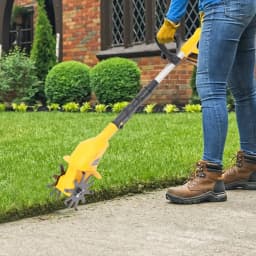 Handheld Cordless Electric Cultivator 250r/min Garden Cultivator Professional Portable Cultivator with Extendable Pole+Indicator