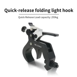 10pcs 45-60MM 250KG Stage Lighting Moving Head Clamps with Quick Lock and Quick Unlock Professional Metal Lamp Hook