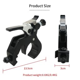 10pcs 45-60MM 250KG Stage Lighting Moving Head Clamps with Quick Lock and Quick Unlock Professional Metal Lamp Hook