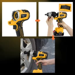 18V Brushless Multifunction Tool Combo Kit 12 in 1, Include 12 Attachment: Drill, Impatct Drill, Chainsaw