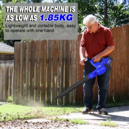 Cordless Leaf Blower Vacuum Shredder, 300W Garden Blower and Vacuum Electric, 4.0Ah Battery