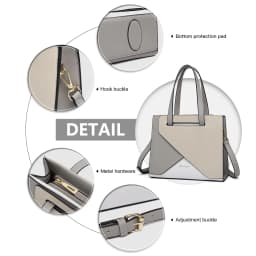Miss Lulu WOMEN'S PU leather Handbag Medium Shoulder bag with Adjustable Strap & Handle office/Everyday